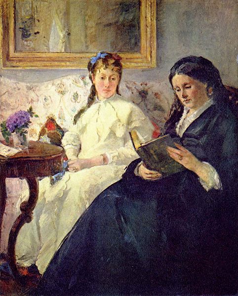 Berthe Morisot Portrait de Mme Morisot et de sa fille Mme Pontillon ou La lecture